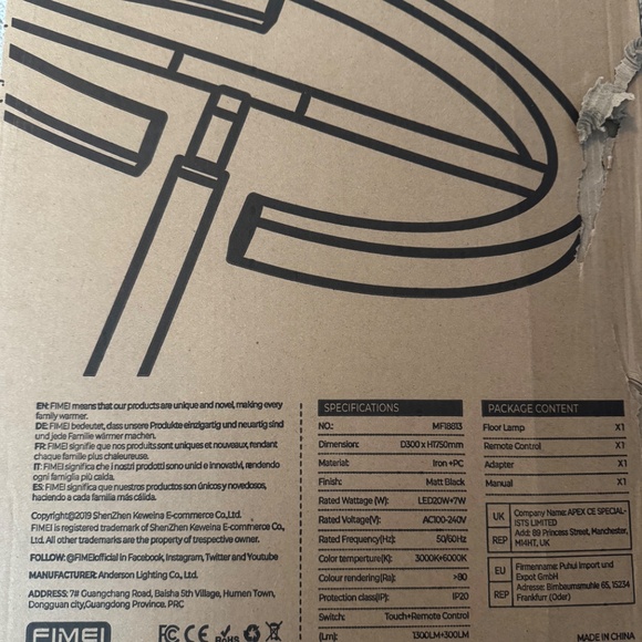 Fimei Floor Lamp - Picture 3 of 3